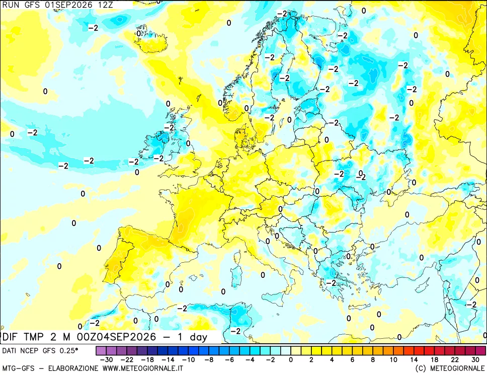 mappa Dif. Temp -24 ore