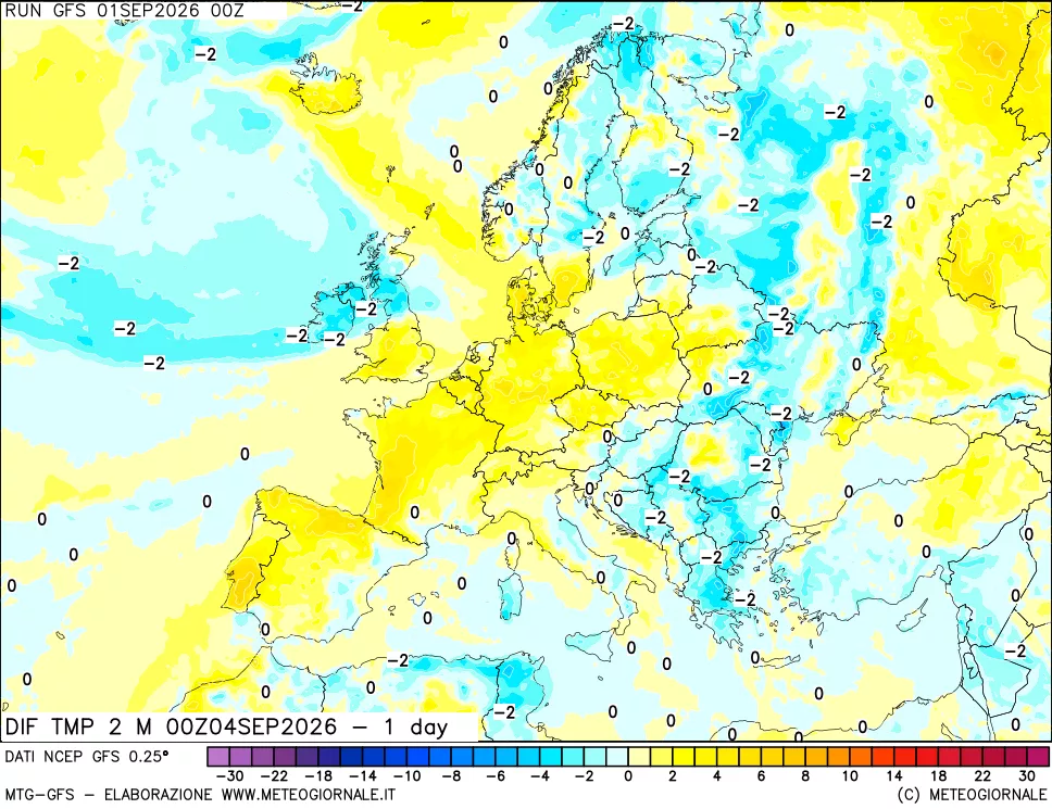 mappa Dif. Temp -24 ore