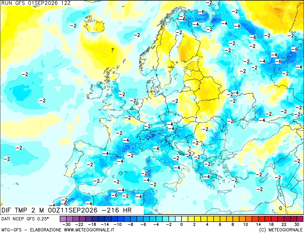 mappa Dif. Temp - Init