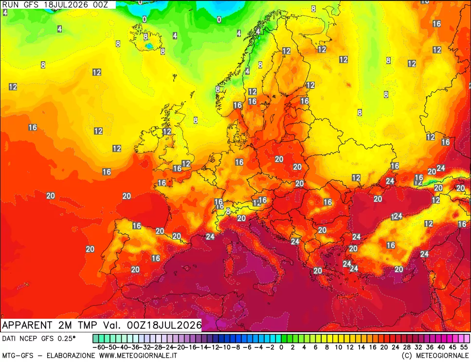 mappa Temp percepita