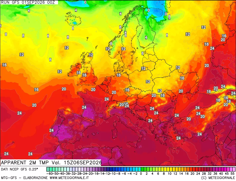 mappa Temp percepita