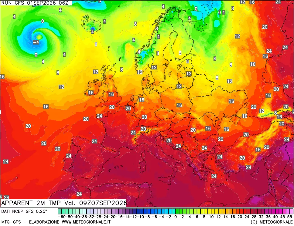 mappa Temp percepita