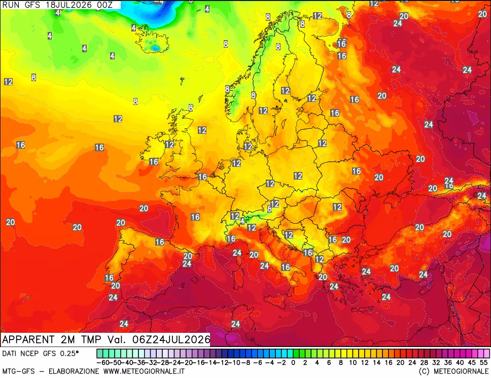 mappa Temp percepita
