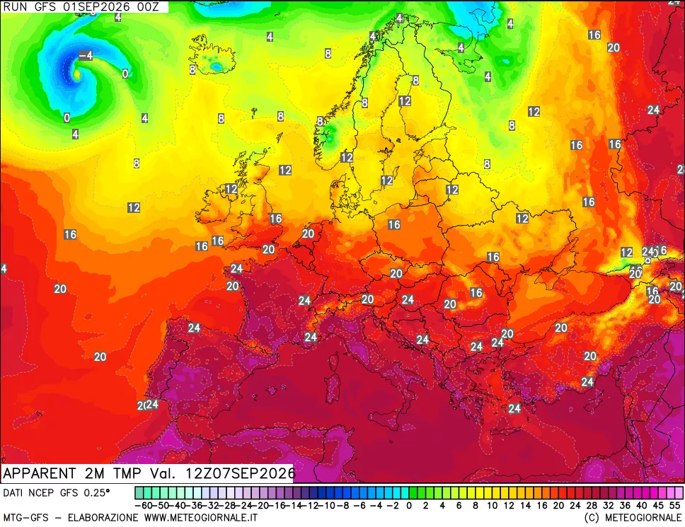 mappa Temp percepita