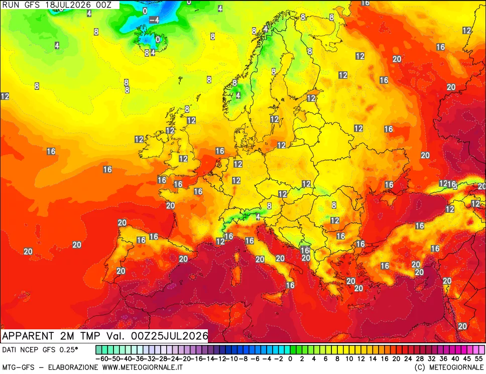 mappa Temp percepita