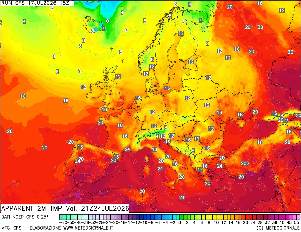 mappa Temp percepita