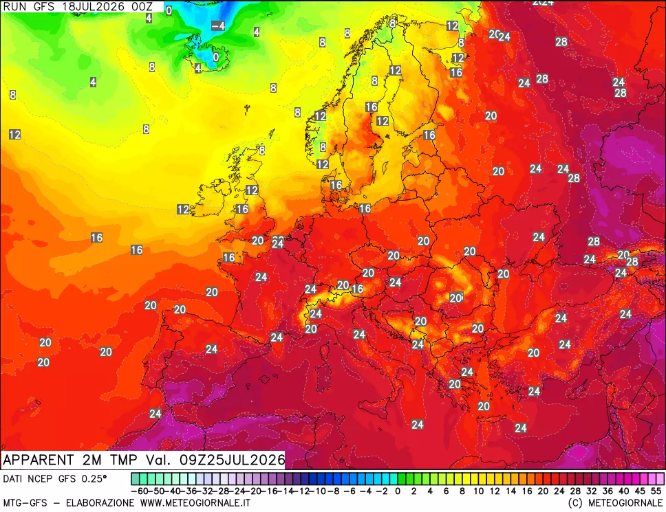 mappa Temp percepita