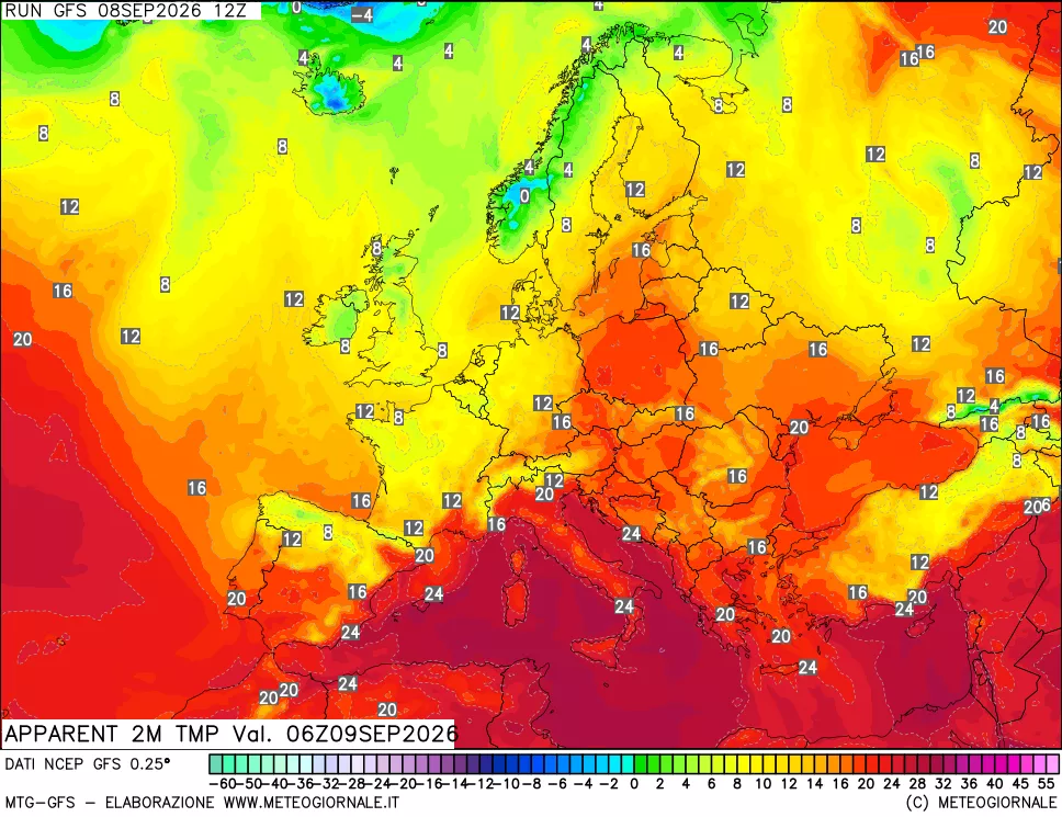 mappa Temp percepita