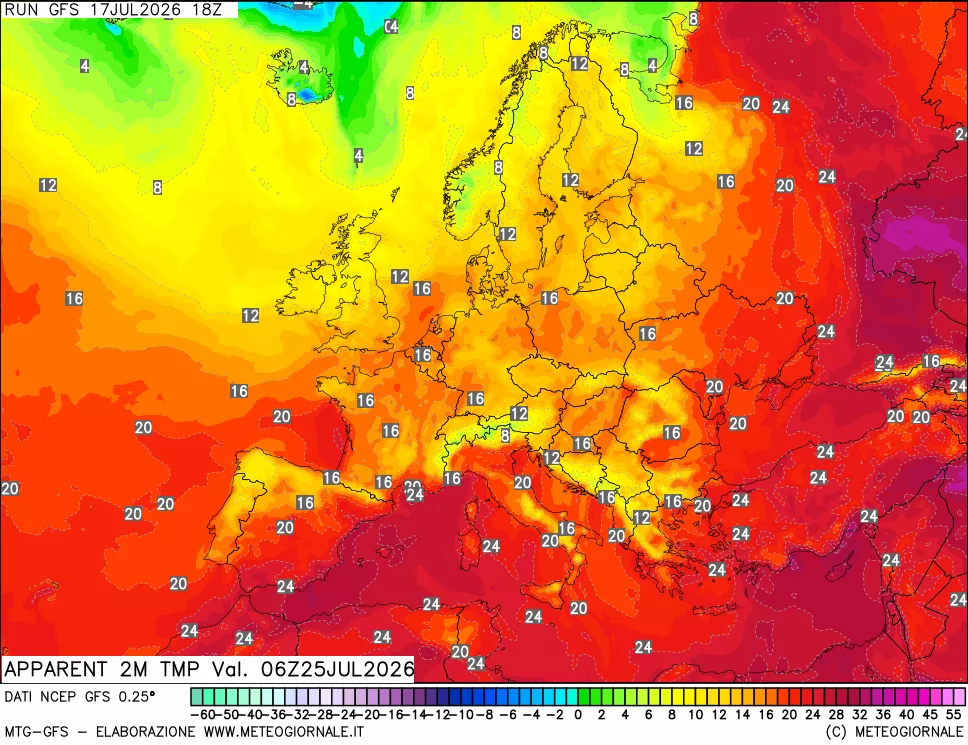 mappa Temp percepita
