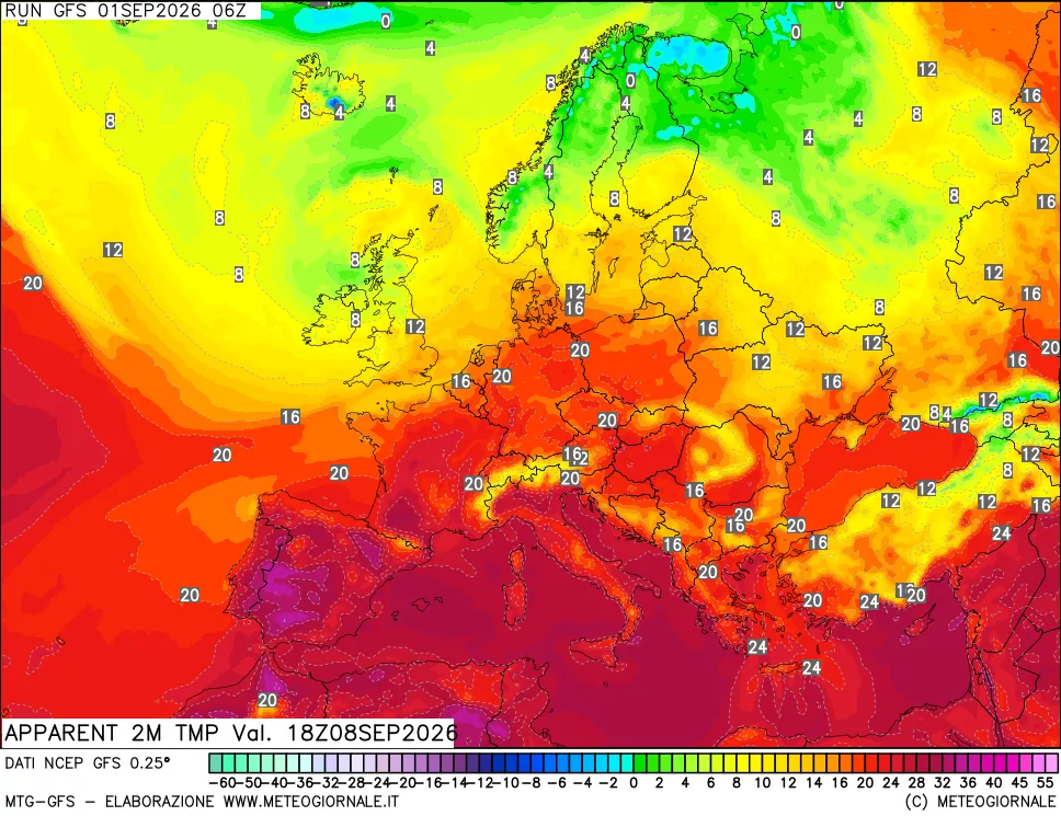 mappa Temp percepita