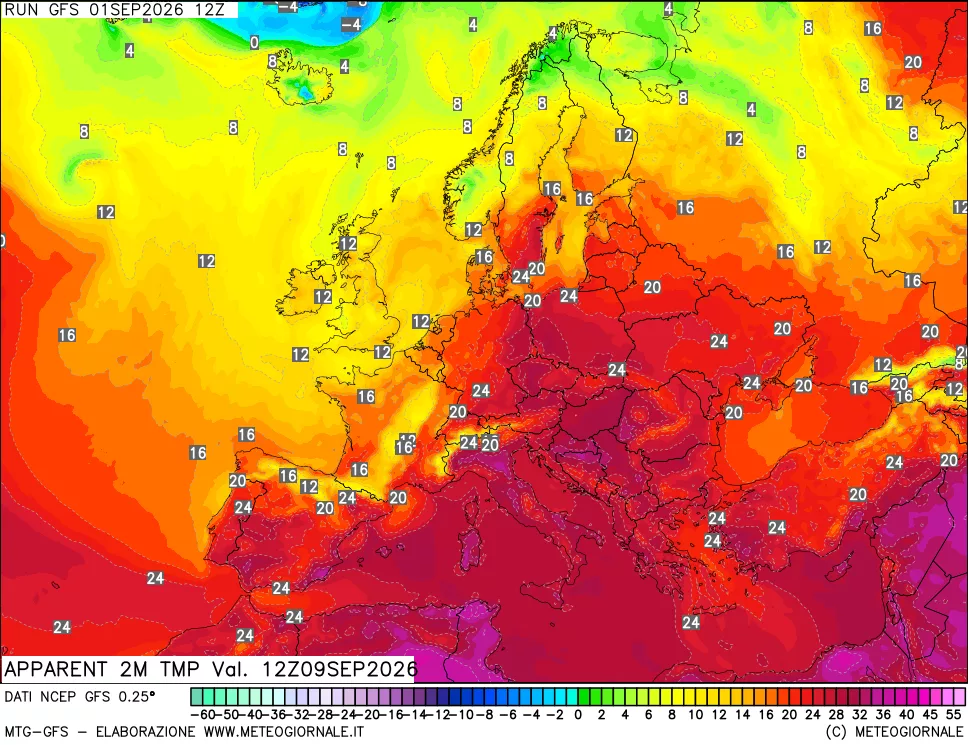 mappa Temp percepita