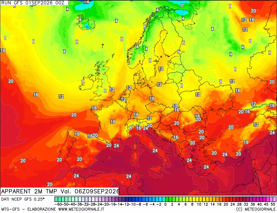 mappa Temp percepita