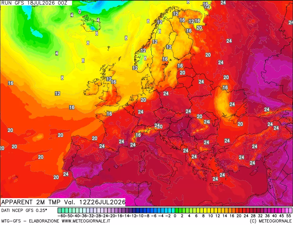 mappa Temp percepita