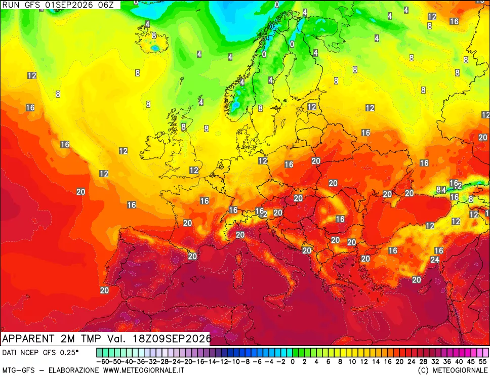 mappa Temp percepita
