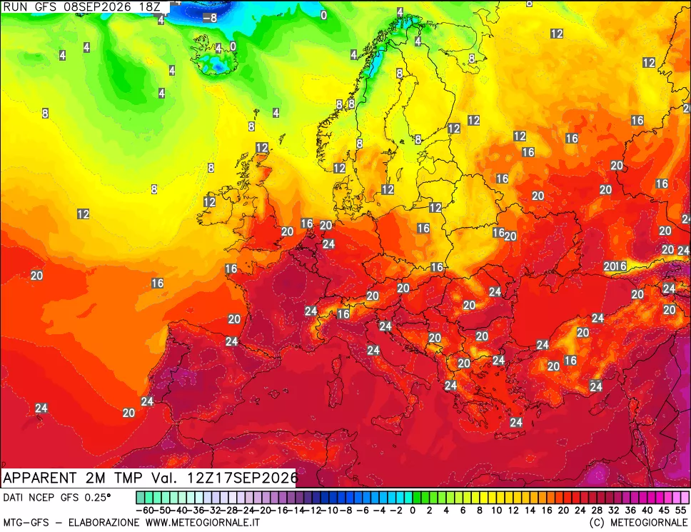mappa Temp percepita