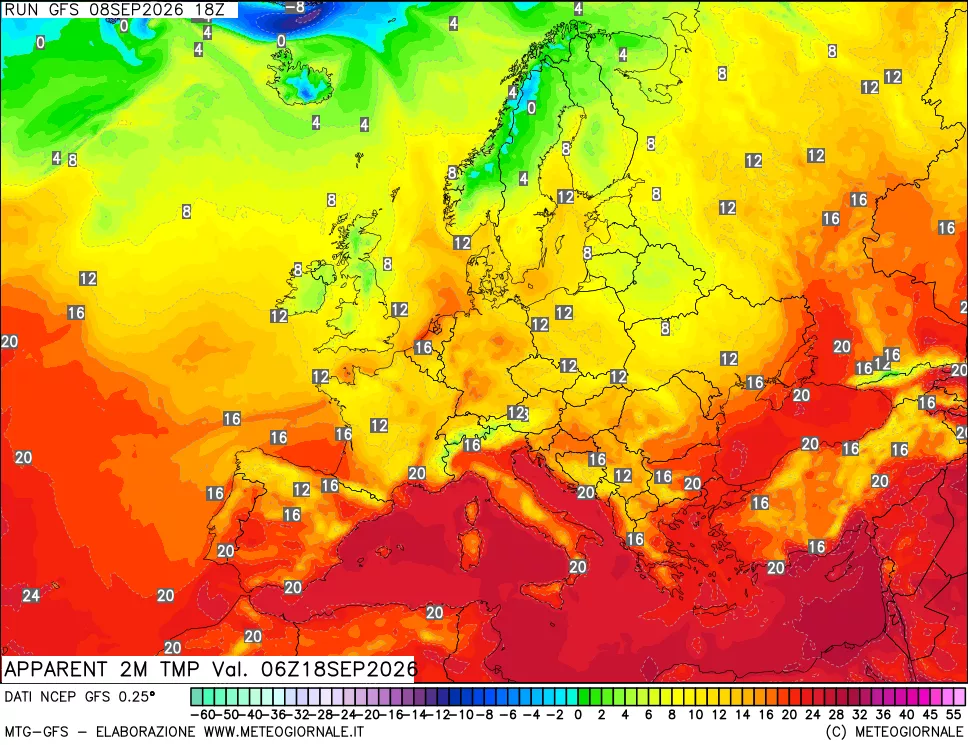 mappa Temp percepita