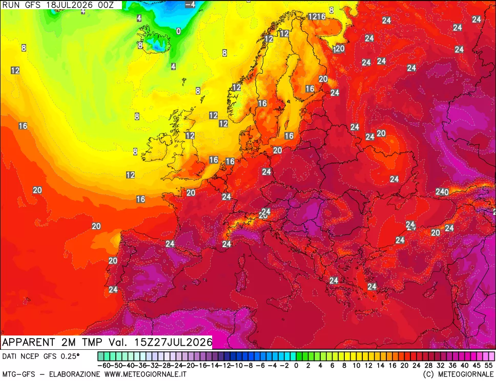 mappa Temp percepita