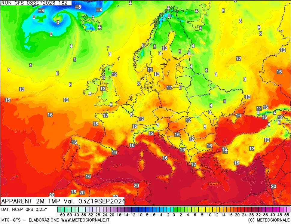 mappa Temp percepita