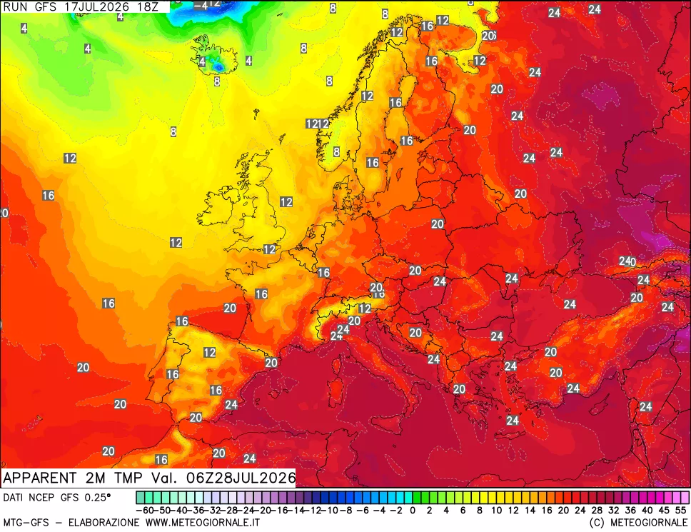 mappa Temp percepita