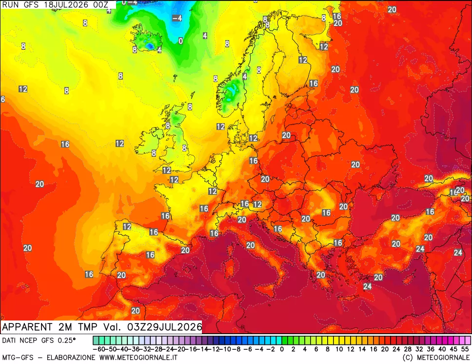 mappa Temp percepita
