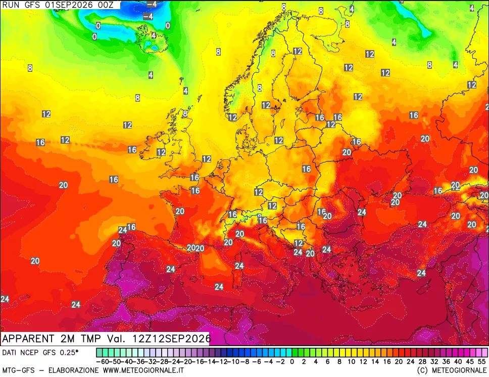 mappa Temp percepita