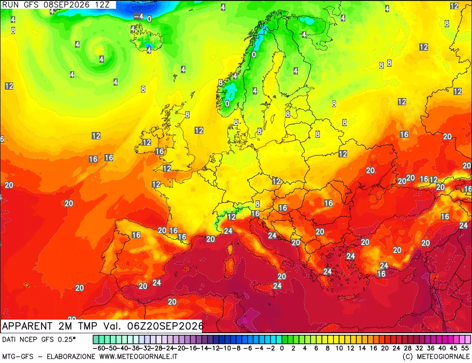 mappa Temp percepita