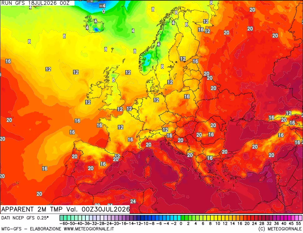 mappa Temp percepita