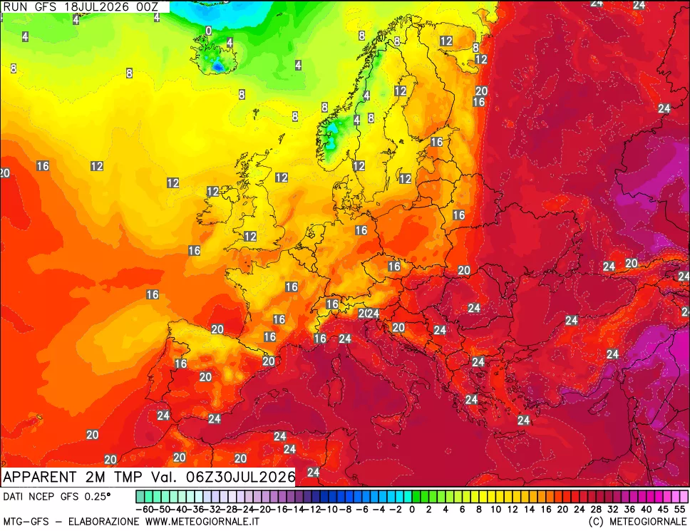 mappa Temp percepita
