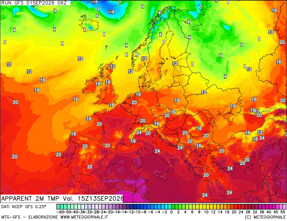 mappa Temp percepita