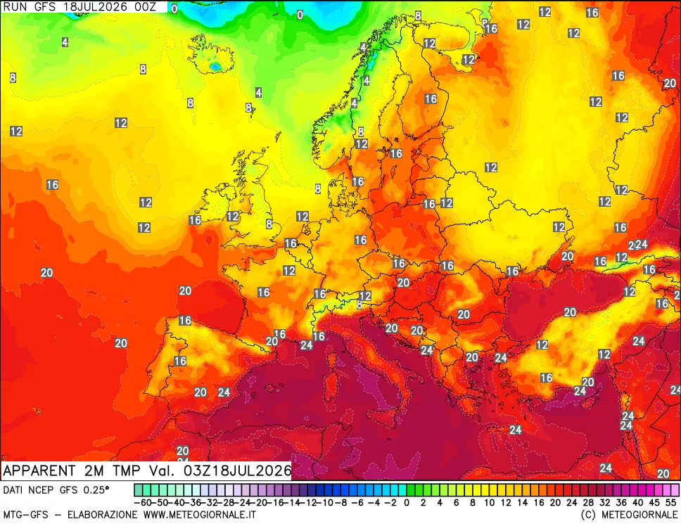 mappa Temp percepita