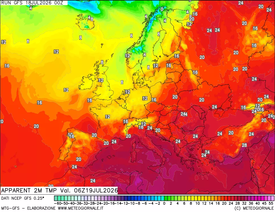 mappa Temp percepita