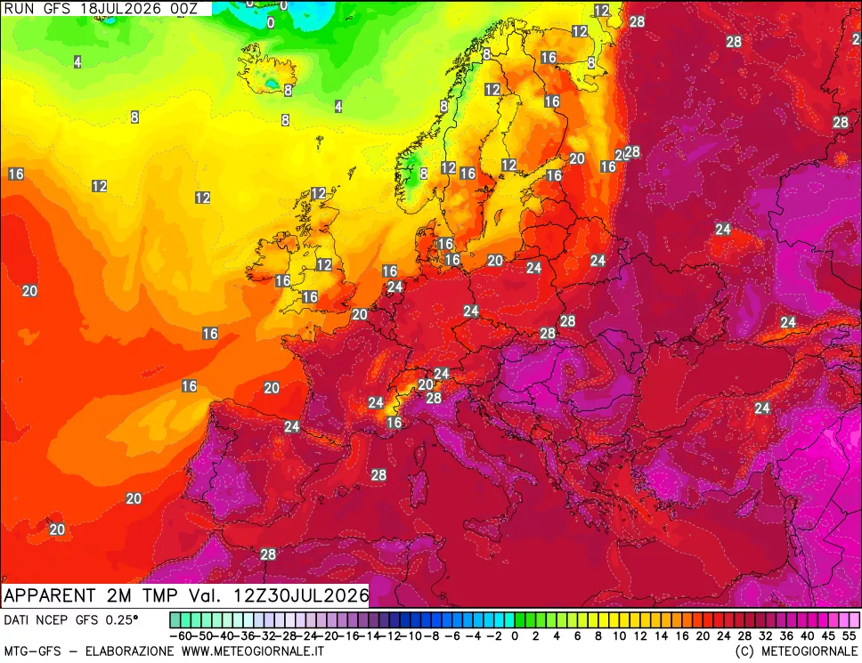 mappa Temp percepita