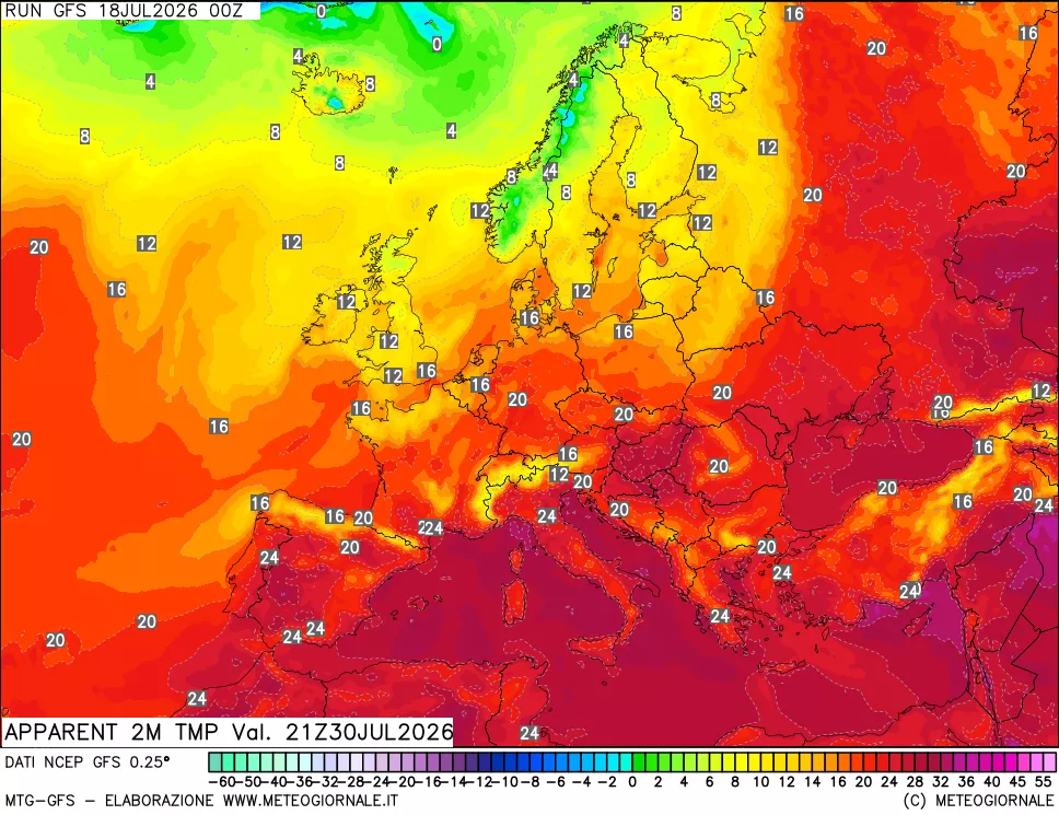 mappa Temp percepita