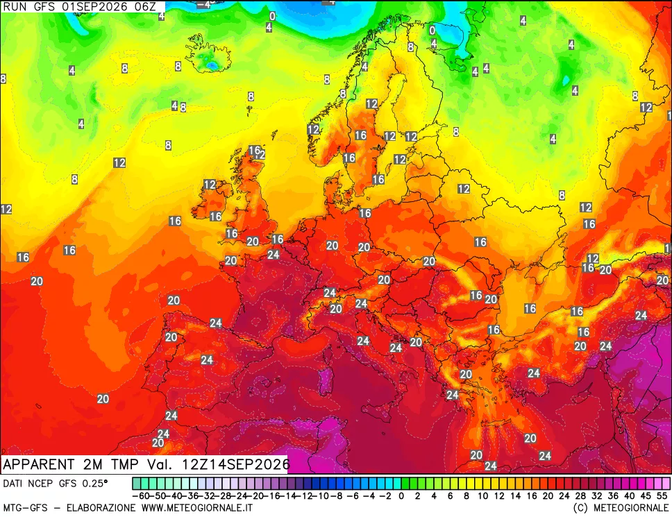 mappa Temp percepita