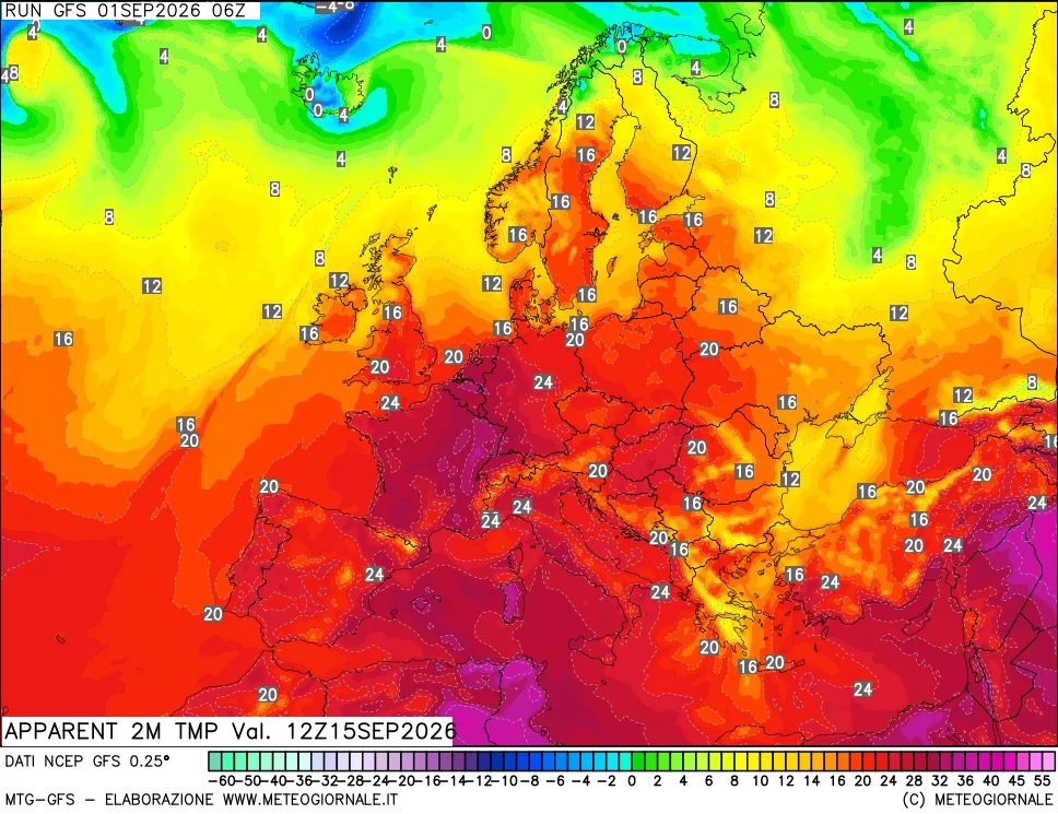 mappa Temp percepita