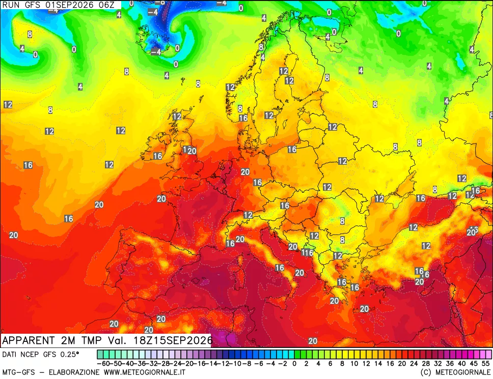 mappa Temp percepita