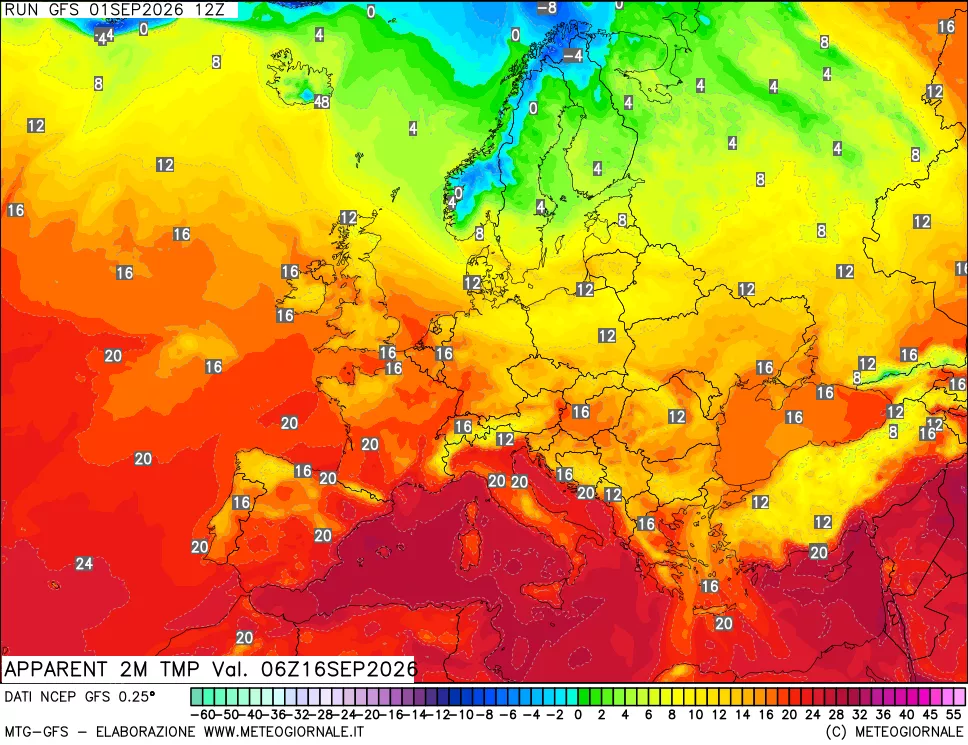mappa Temp percepita