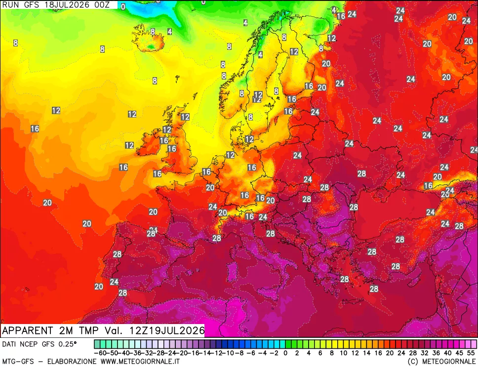 mappa Temp percepita