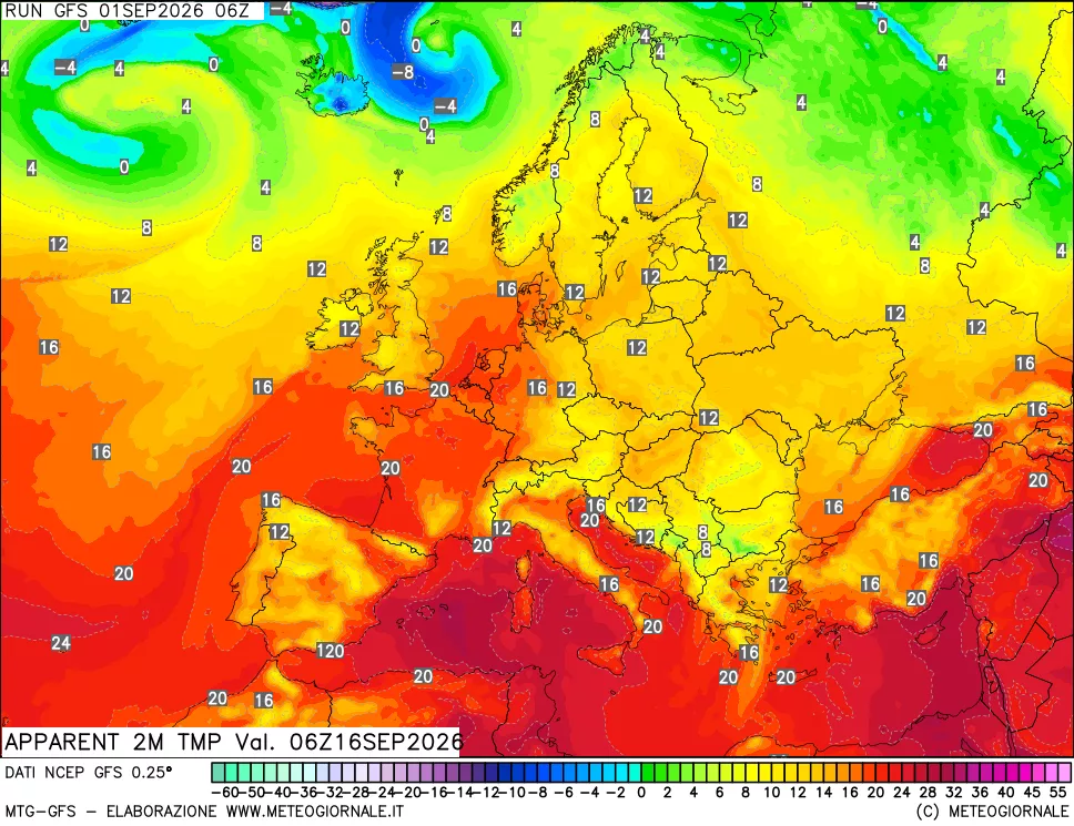 mappa Temp percepita