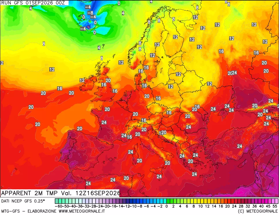 mappa Temp percepita