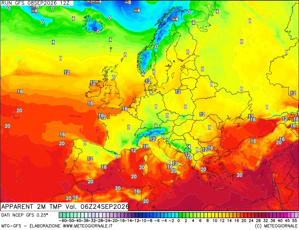 mappa Temp percepita