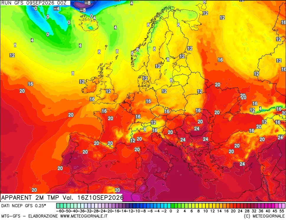 mappa Temp percepita