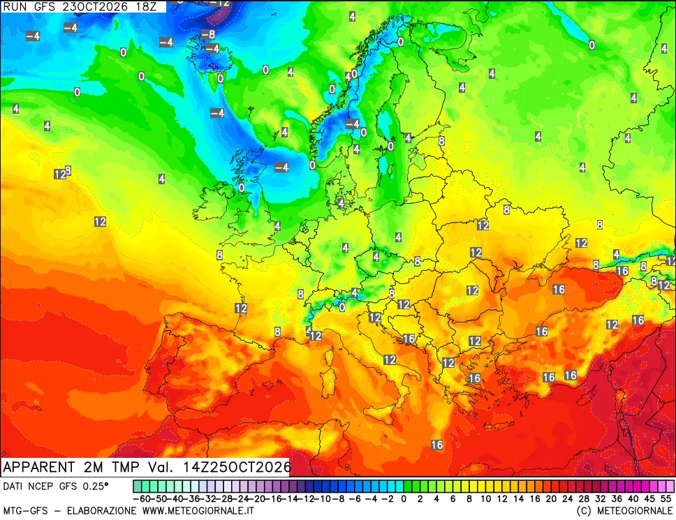 mappa Temp percepita