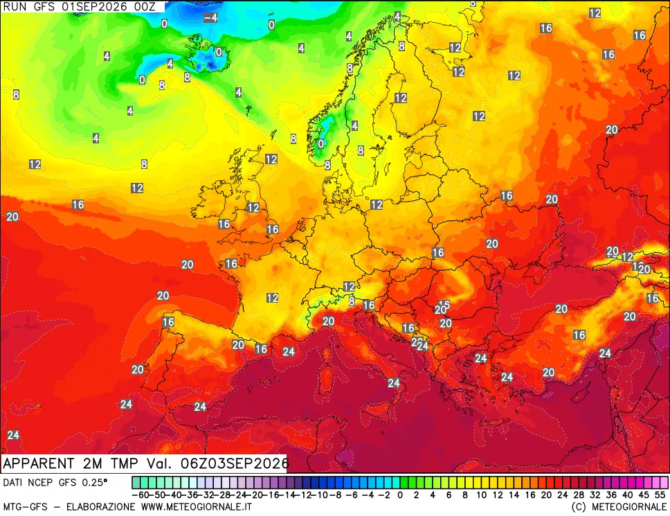 mappa Temp percepita