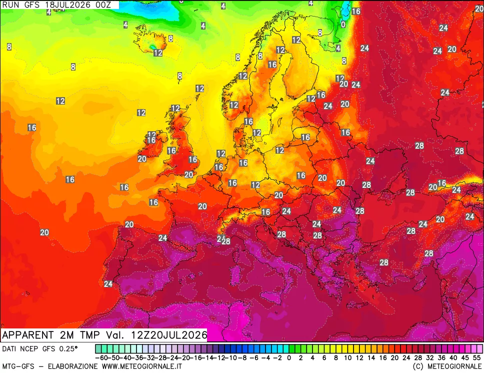 mappa Temp percepita