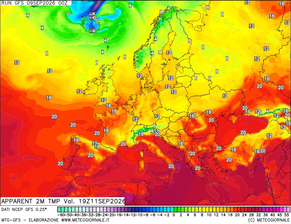 mappa Temp percepita