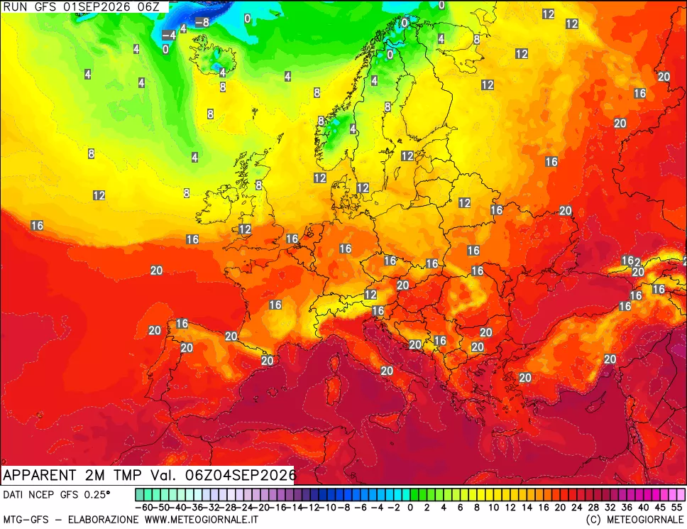 mappa Temp percepita