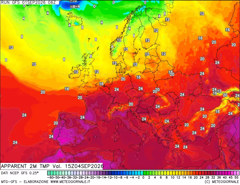 mappa Temp percepita
