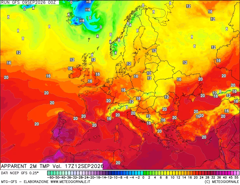 mappa Temp percepita