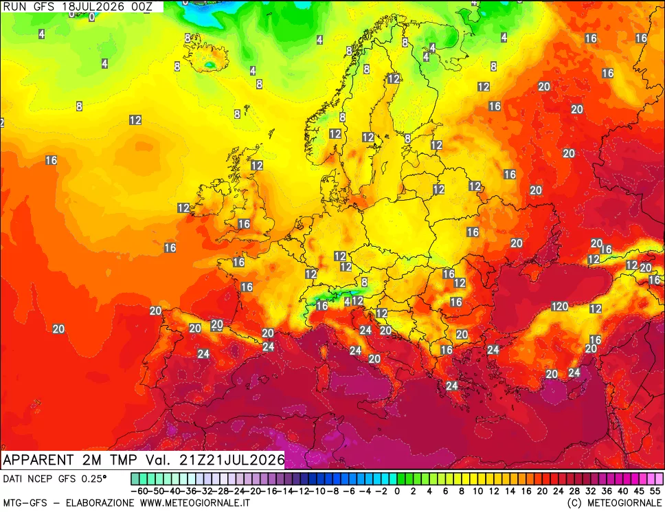 mappa Temp percepita